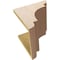 Ekena Millwork 11"W x 11"D x 11"H Wide New Brighton Rough Cedar Woodgrain TimberThane Corbel, Primed Tan CORUR11X11X11NEBRCPR - alternate 4